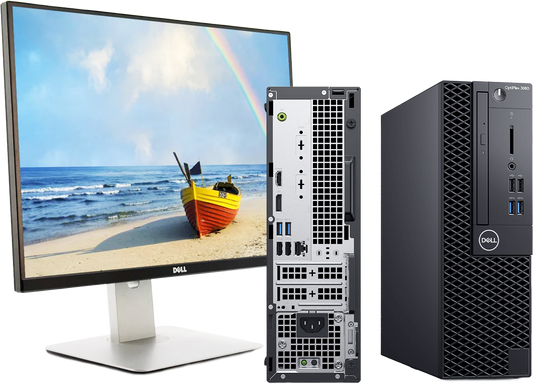 Dell OptiPlex 3060 Full Set, Intel Core i7 8th, 16gb RAM, 512gb SSD, 24" Monitor Fully Adjustable Monitor